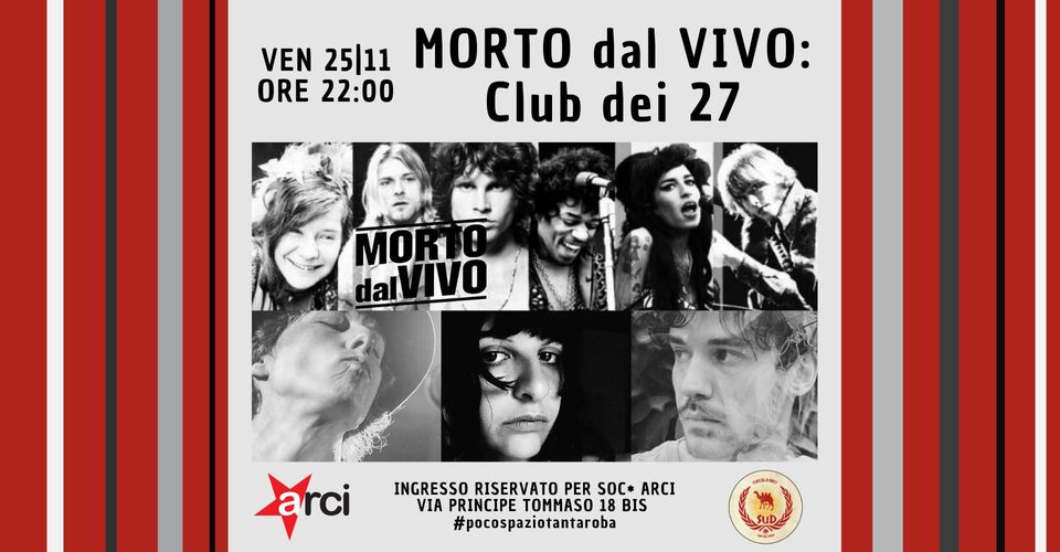 MORTO dal VIVO |Club 27 con M.Manita, Fausia, Invena.