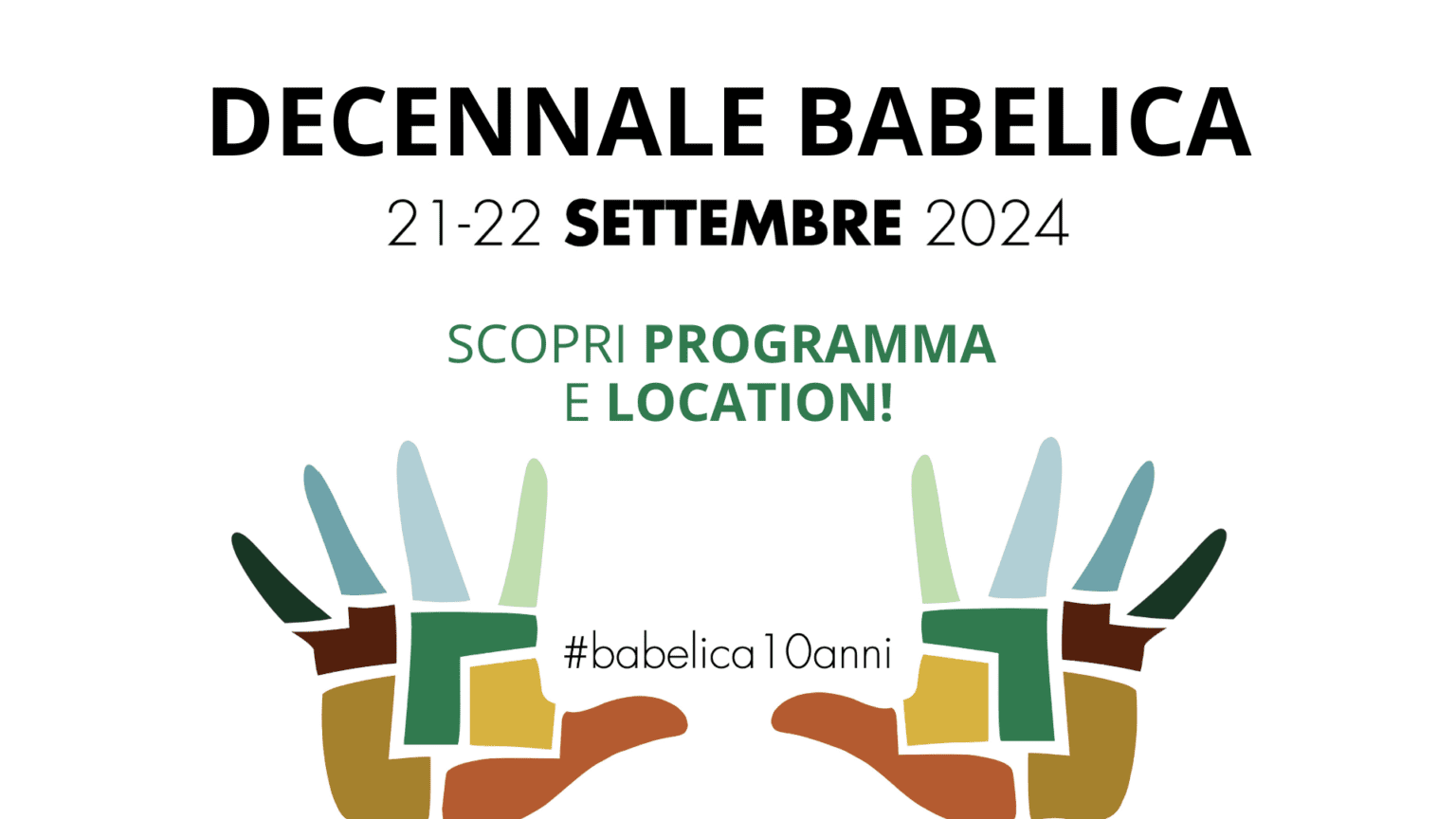 Decennale Babelica 21-22 Settembre 2024