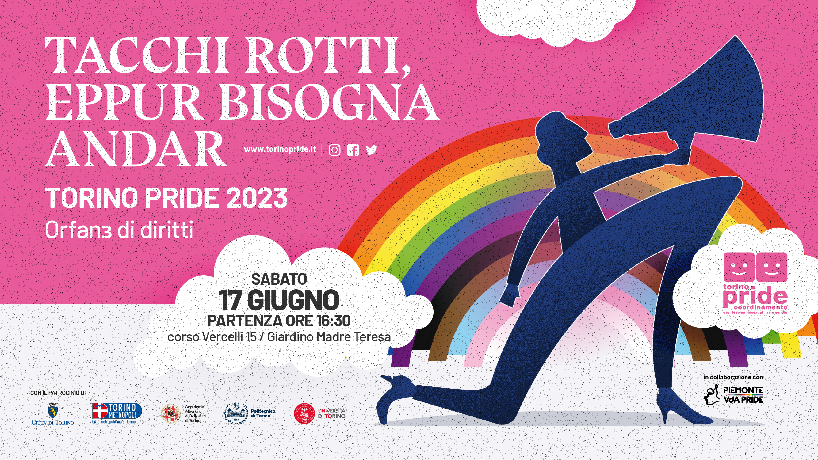Torino Pride, sarà un corteo dalla periferia al centro. "Tacchi rotti eppur bisogna andar"