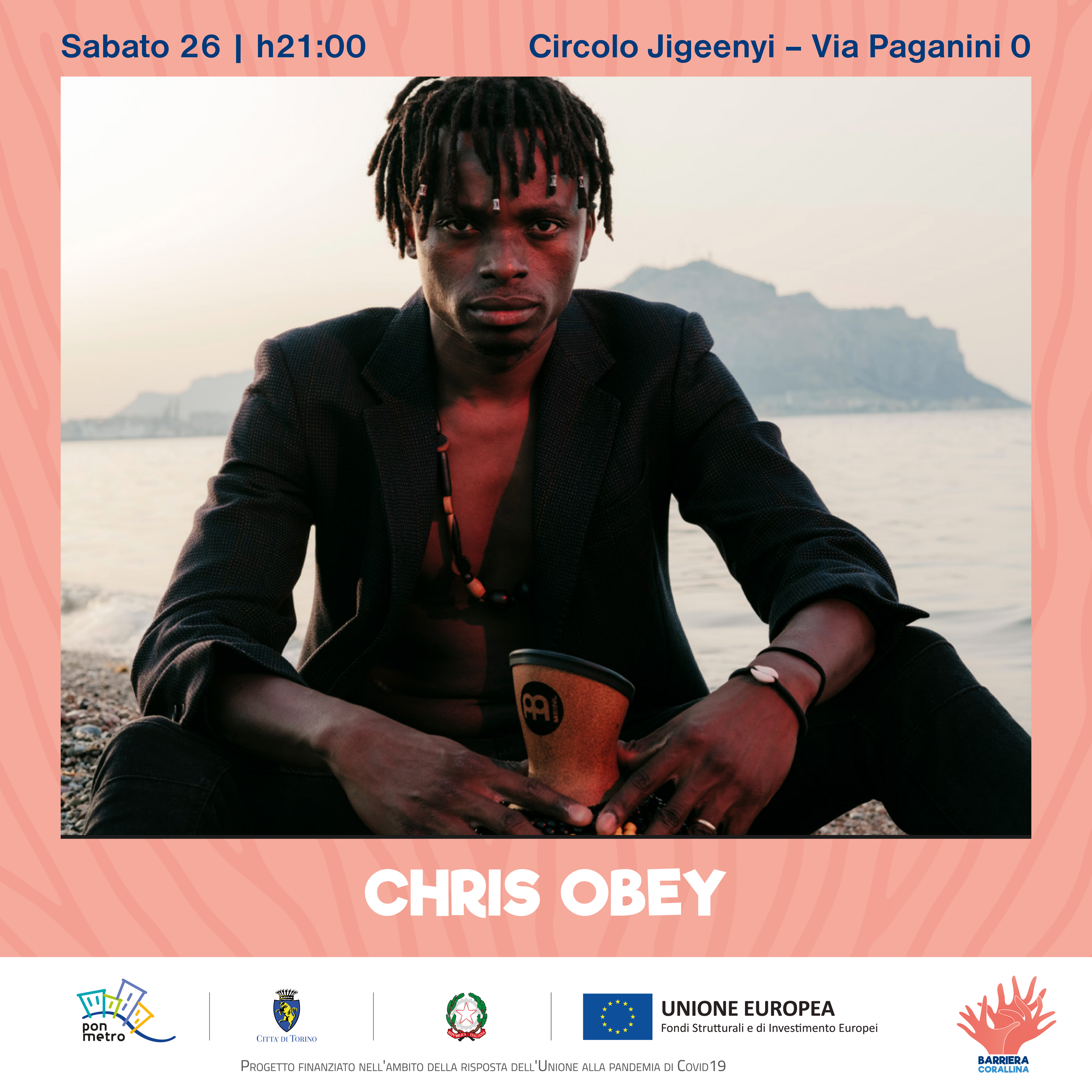 CHRIS OBEY in Concerto per Barriera Corallina