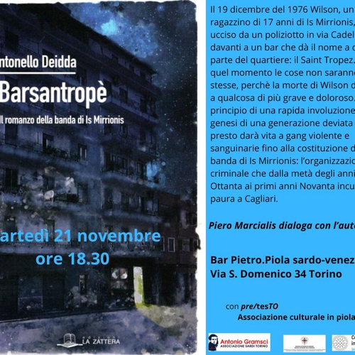 Presantazione del libro ''BARSANTROPE'''
