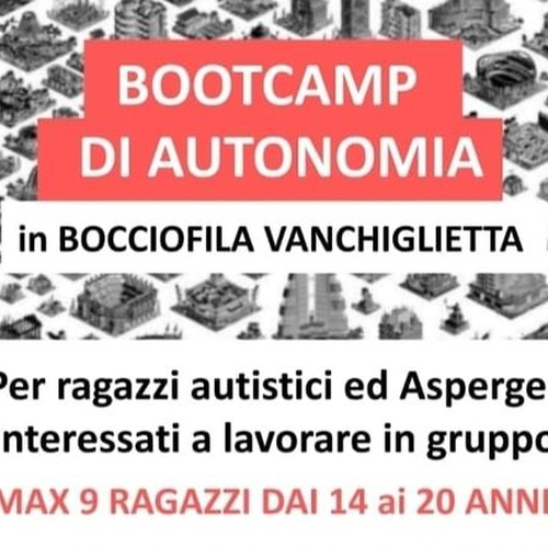BOOTCAMP di autonomia Estate ragazzi in bocciofila per adolescenti autistici o asperger