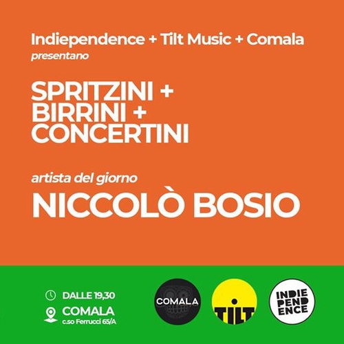 Niccolò BOSIO live at Comala | spritzini, birrini, concertini