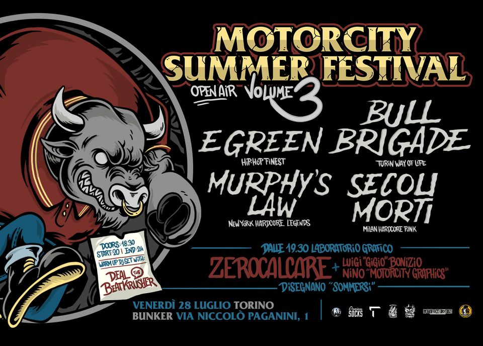 Bull Brigade & Zerocalcare + Egreen + Murphy's Law + Secoli Morti