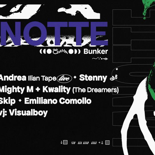 LA NOTTE NERA con Andrea & Stenny (Ilian Tape), Mighty M + Kwality dj set