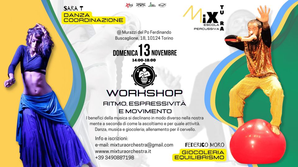 WORKSHOP di espressività, ritmo e movimento