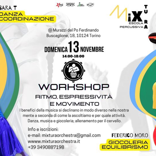WORKSHOP di espressività, ritmo e movimento