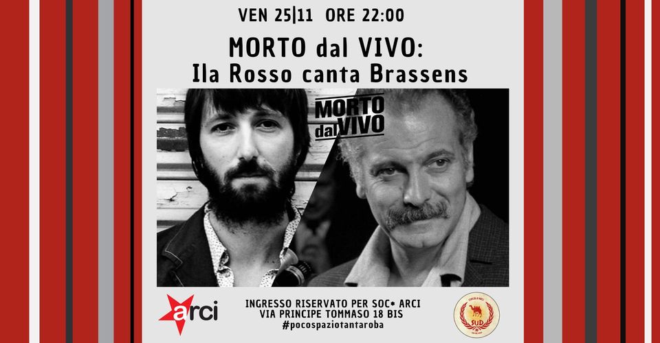 MORTO dal VIVO: Ila Rosso canta Brassens