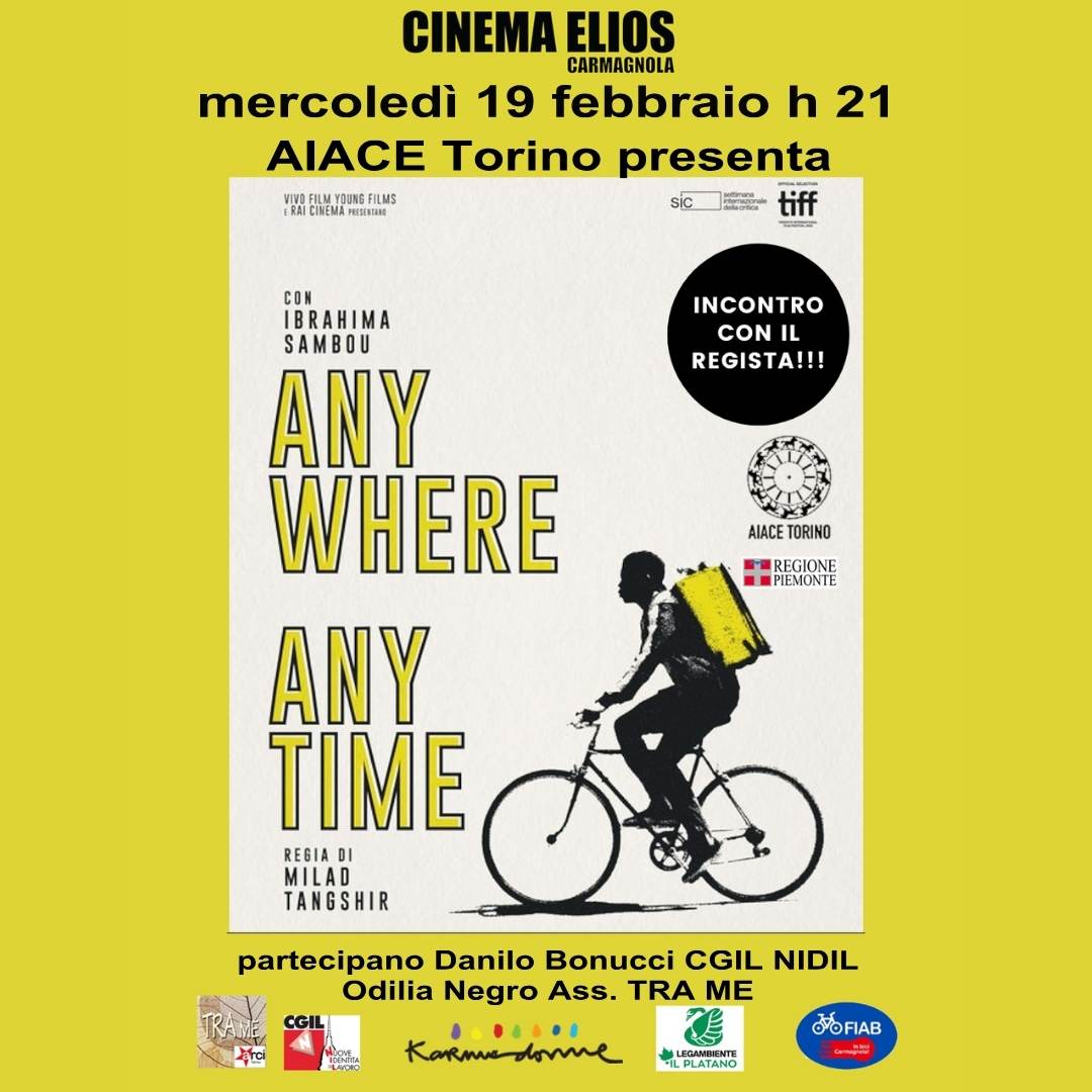 "Anywhere anytime" di Milad TANGSHIR. Proiezione a Carmangola