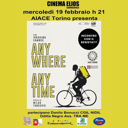 "Anywhere anytime" di Milad TANGSHIR. Proiezione a Carmangola