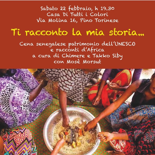 Ti racconto la mia storia - Cena senegalese, accompagnata da racconti di vita e musica