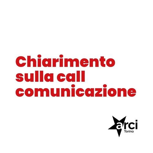 Chiarimento sulla call comunicazione
