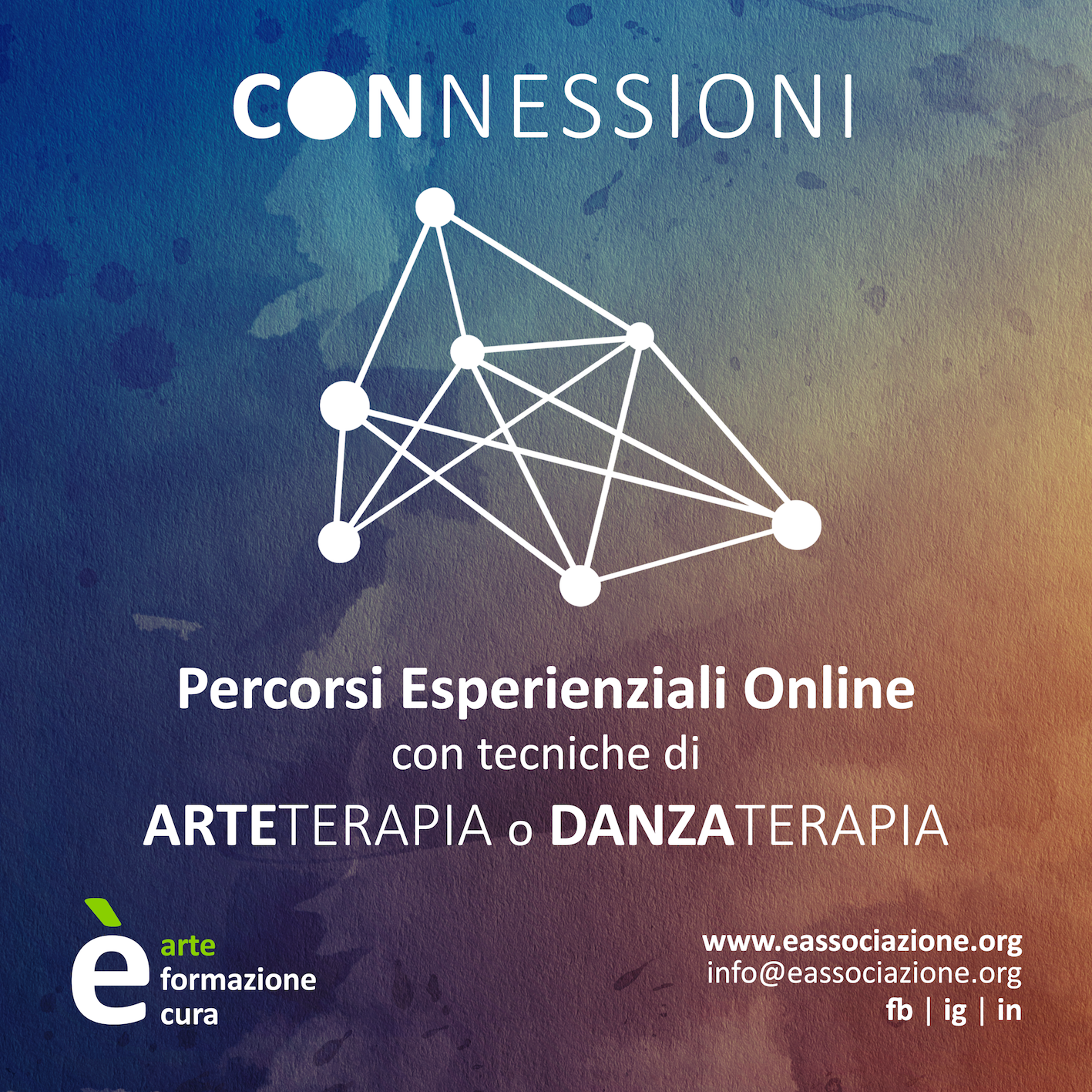 CONNESSIONI | Percorsi Esperienziali Online con tecniche di Arteterapia e Danzaterapia.