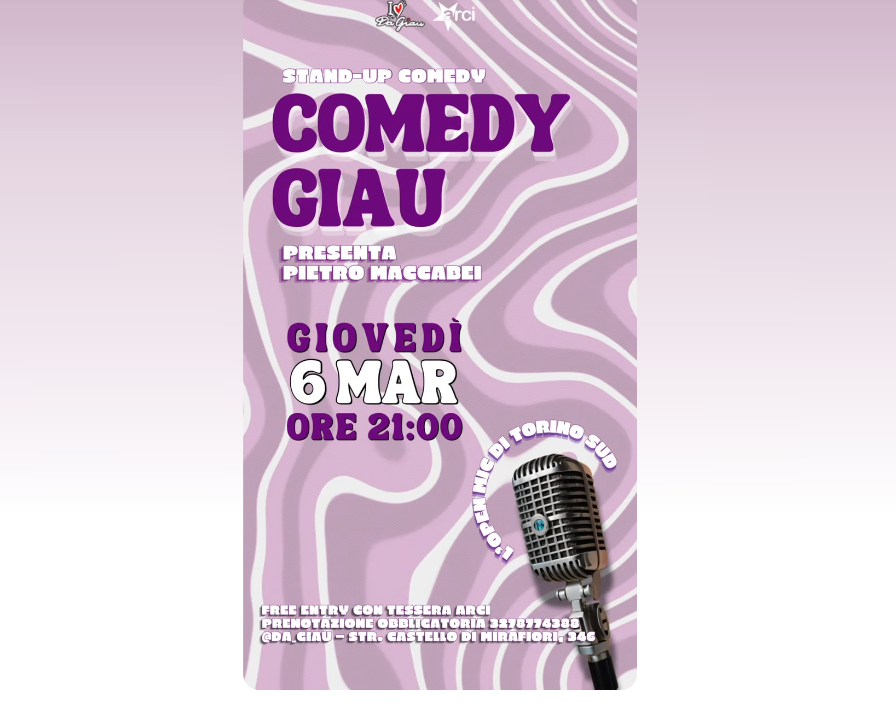 Serata Stand up -- Comedy Giau
