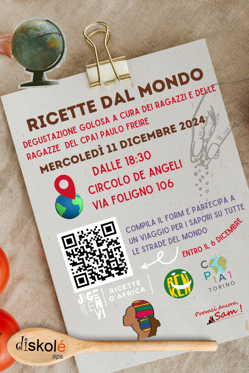 RICETTE DAL MONDO: degustazione