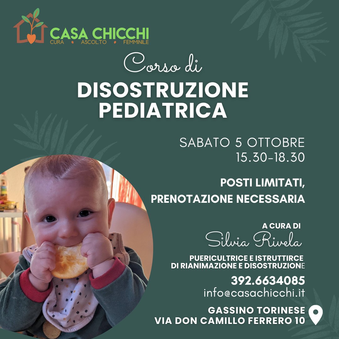 CORSO DI DISOSTRUZIONE PEDIATRICA