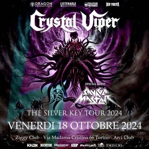 CRYSTAL VIPER / SAVAGE MASTER - The Silver Key Tour 2024