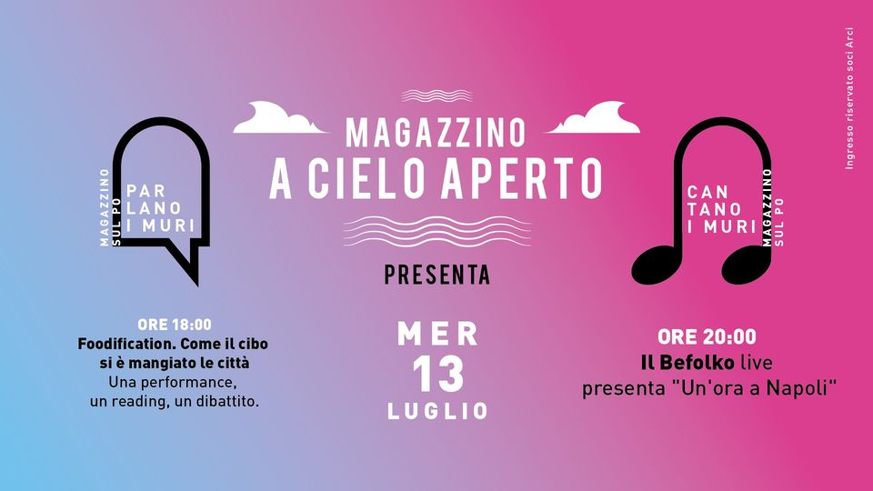 "Foodification. Come il cibo si è mangiato le città" + Il Befolko Live