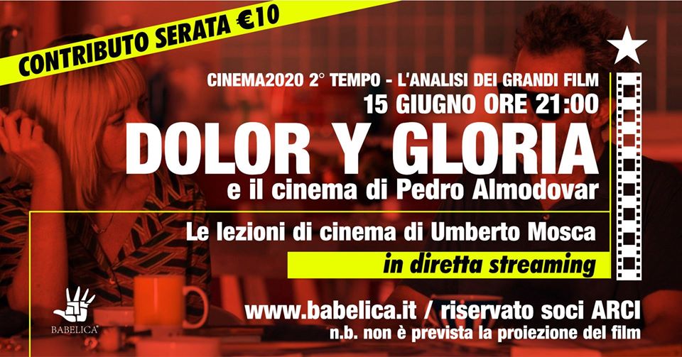 DoloryGloria e Pedro Almodovar - Lezione di cinema in streaming