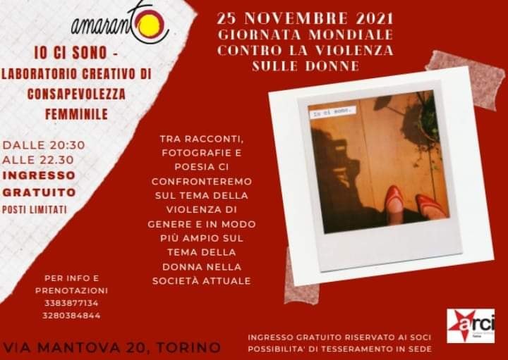 Io Ci Sono – laboratorio creativo di consapevolezza femminile