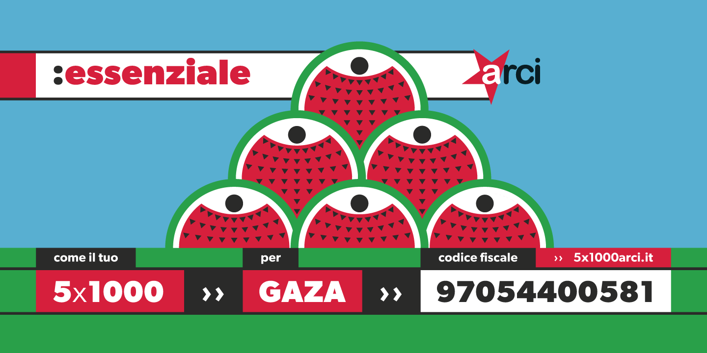 Essenziale come il tuo 5X1000 per Gaza