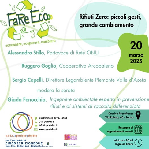 Rifiuti Zero: piccoli gesti, grande cambiamento