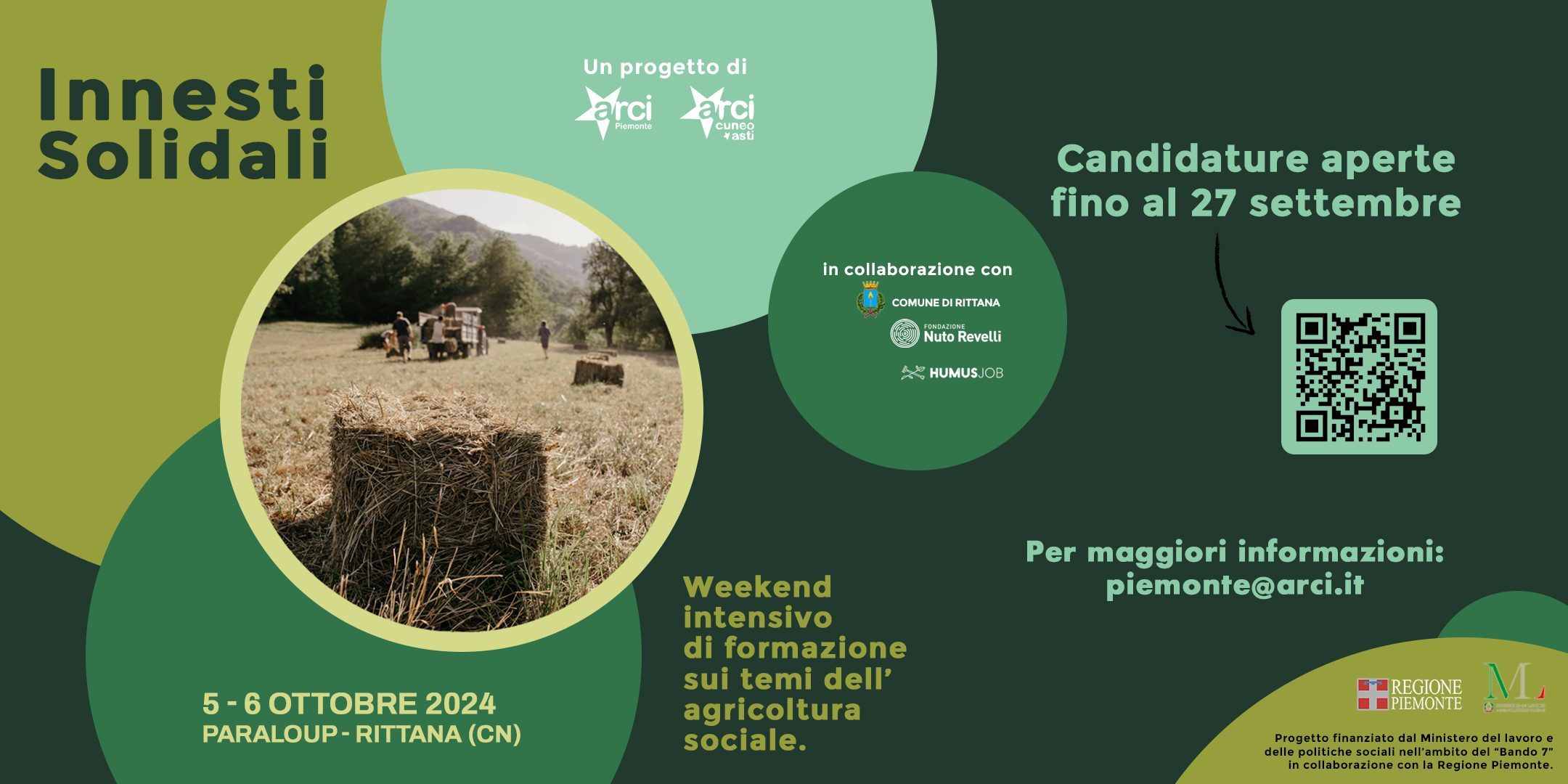 Innesti Solidali: weekend di formazione il 5 e il 6 Ottobre a borgata Paraloup (CN)