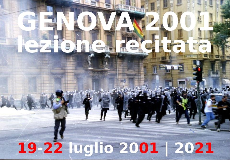 GENOVA 2001 - LEZIONE RECITATA in anteprima al Circolo risorgimento