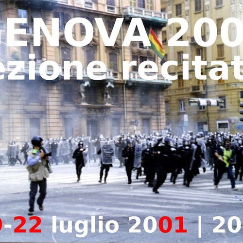 GENOVA 2001 - LEZIONE RECITATA in anteprima al Circolo risorgimento