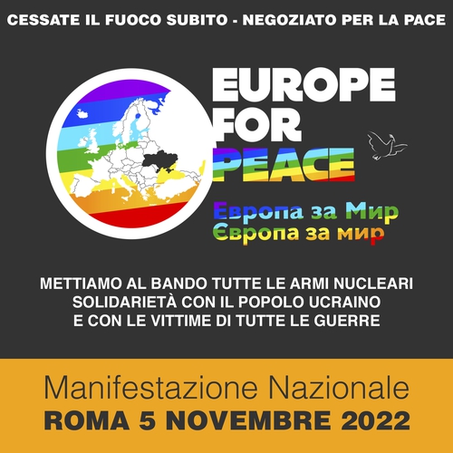 “PANE, PACE, PIANETA" Manifestazione Nazionale a Roma il 5 novembre