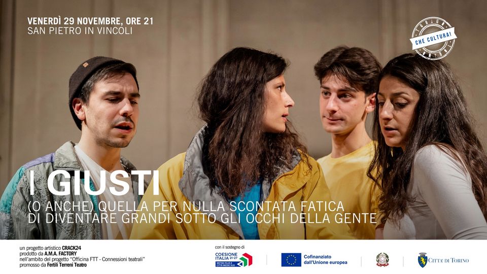 I GIUSTI (o anche) quella per nulla scontata fatica di diventare grandi sotto gli occhi della gente