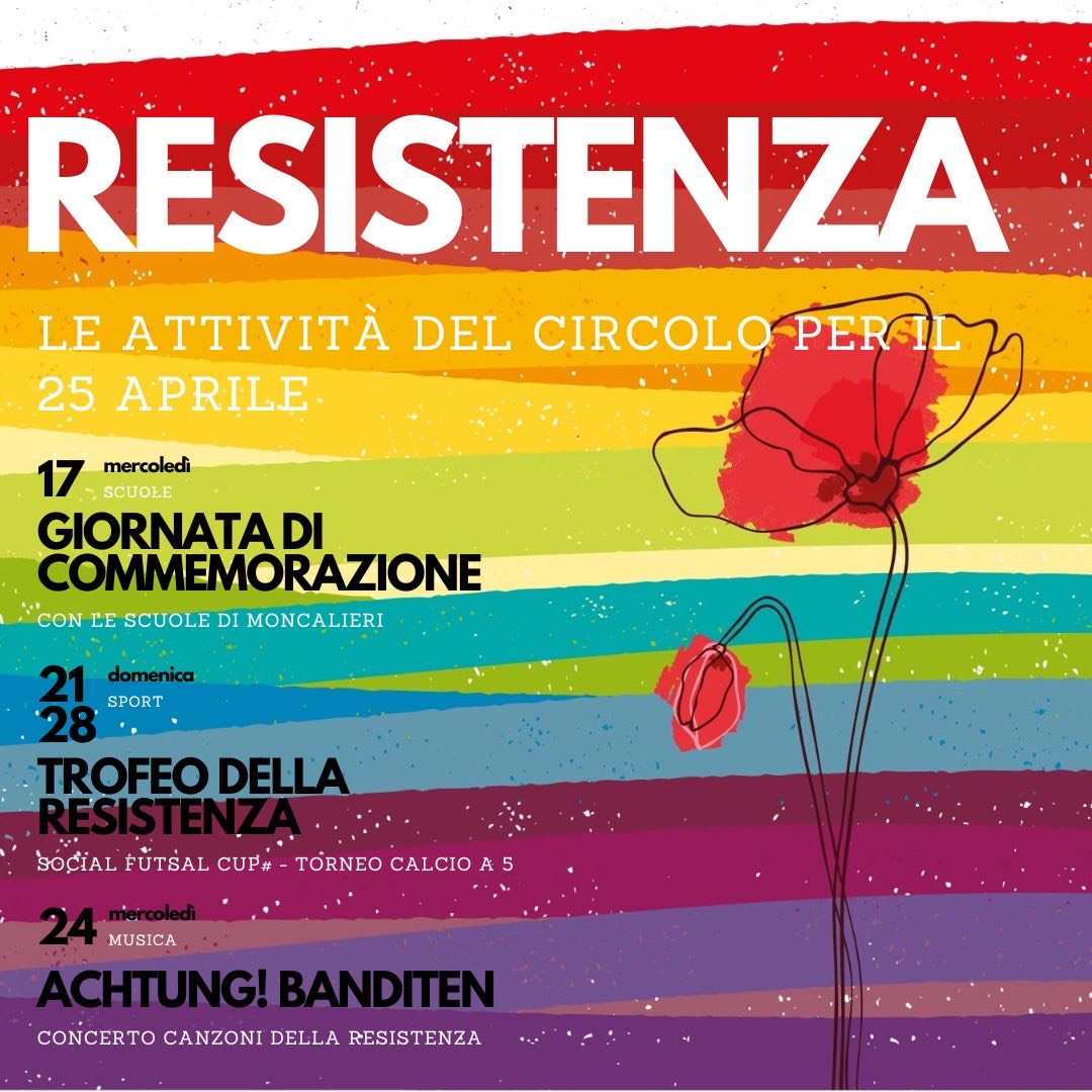 RESISTENZA - gli eventi del Circolo Da Giau per la festa di Liberazione