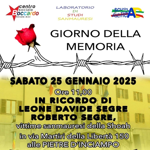 Giorno della memoria 2025. Commemorazione a San Mauro
