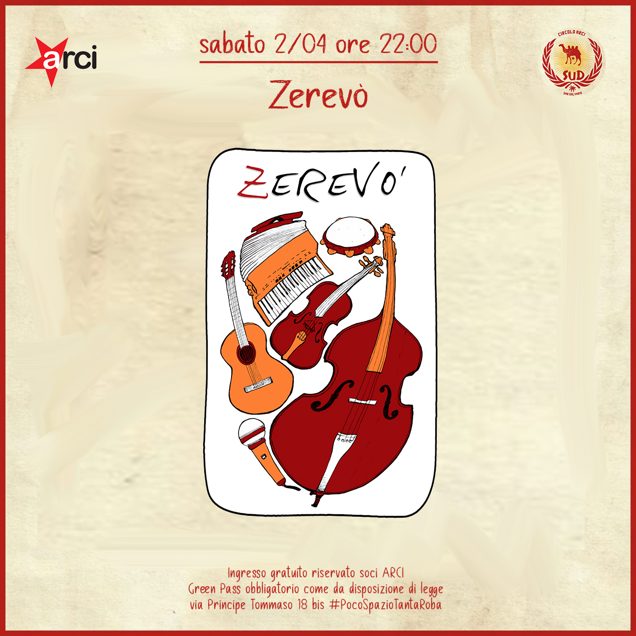 Zerevò live @ Circolo Sud