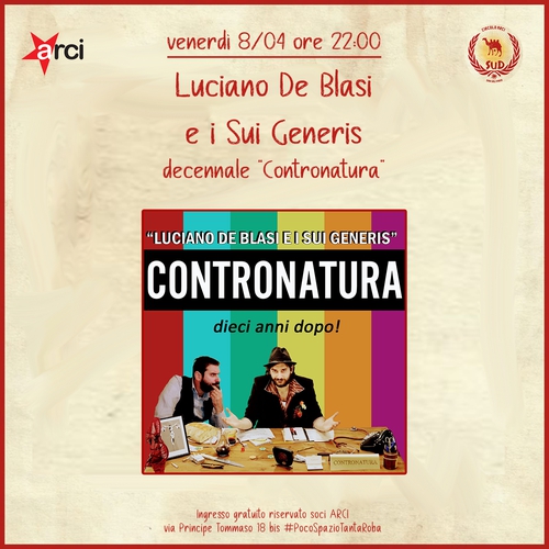  Luciano De Blasi e i Sui Generis: decennale "Contronatura"