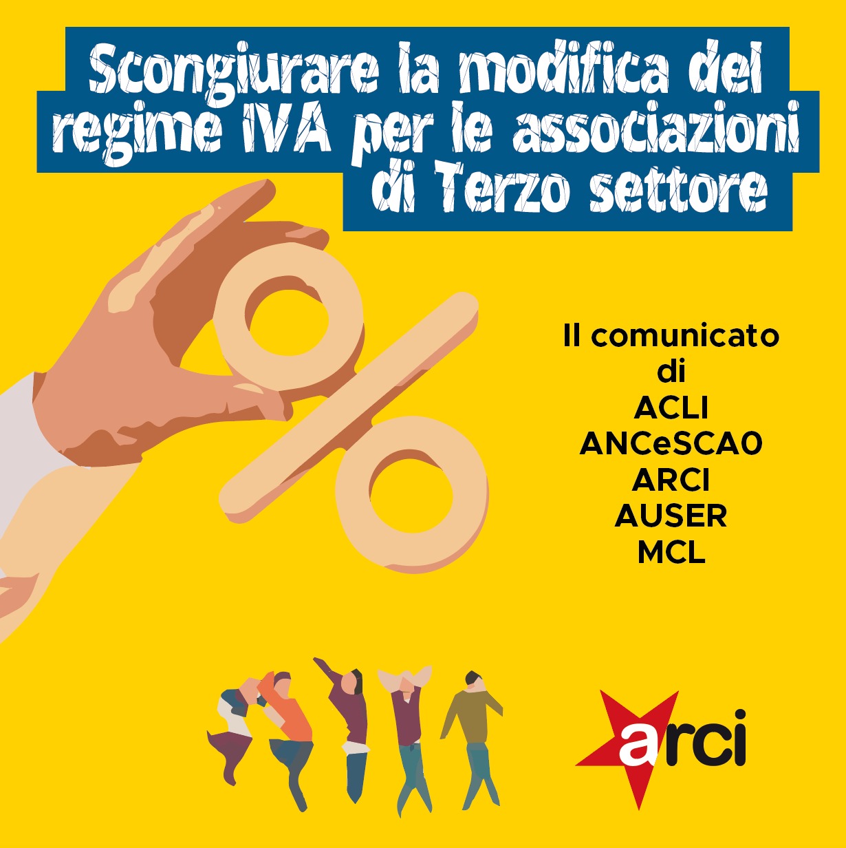 Scongiuriamo la modifica del regime IVA per le associazioni di Terzo settore