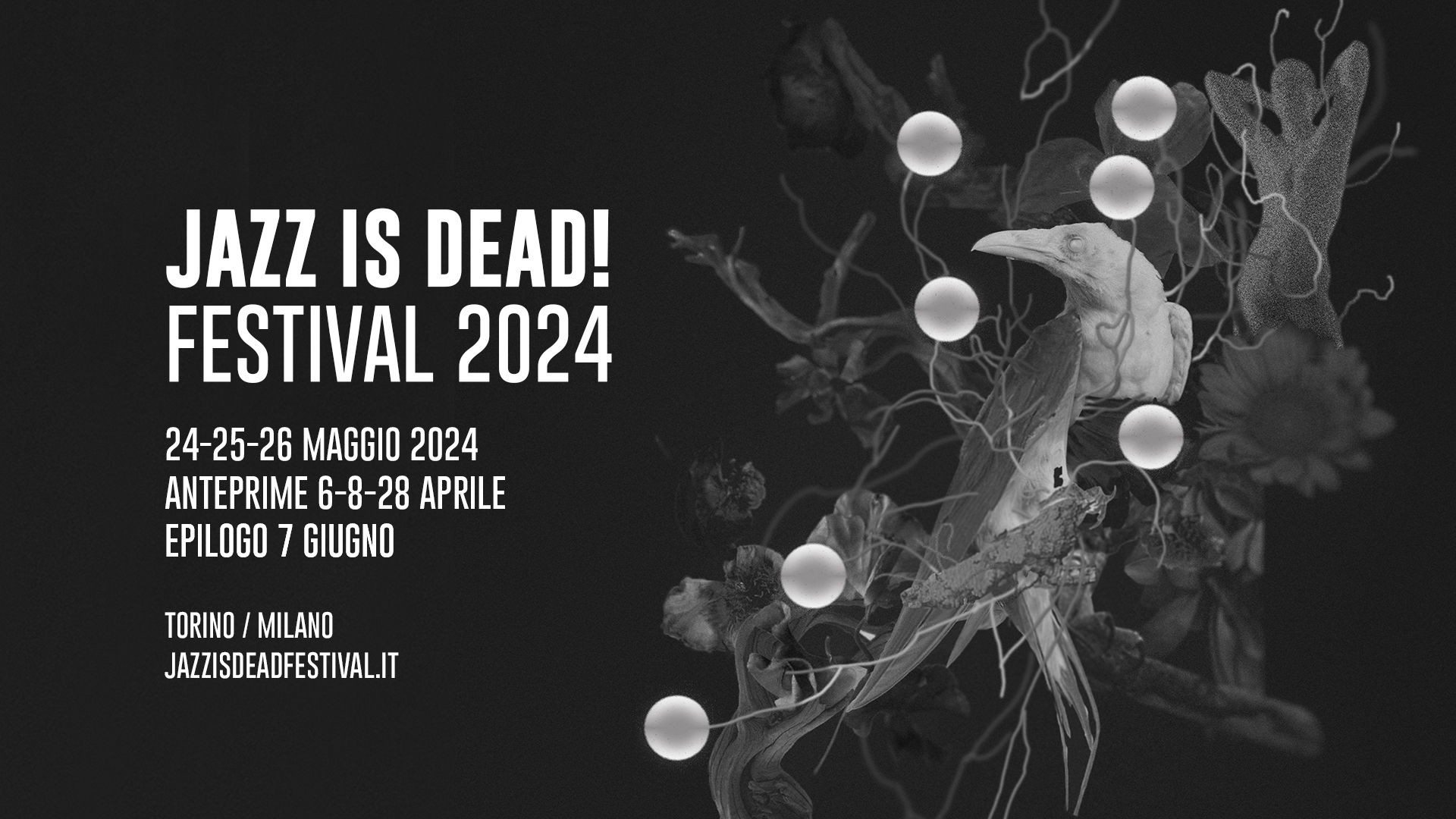 JAZZ IS DEAD! FESTIVAL 2024 settima edizione: 24-25-26 maggio 2024