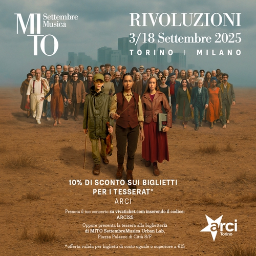 MITO - SettembreMusica 2025. Biglietti scontati per Soc* Arci