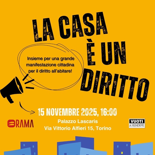 Comunicato stampa | 15 novembre 2025 – Manifestazione cittadina per il diritto all’abitare 