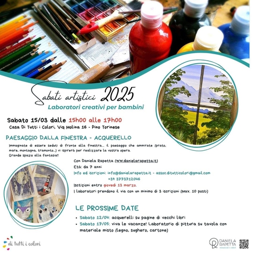 Acquerello - Laboratorio artistico per bambini