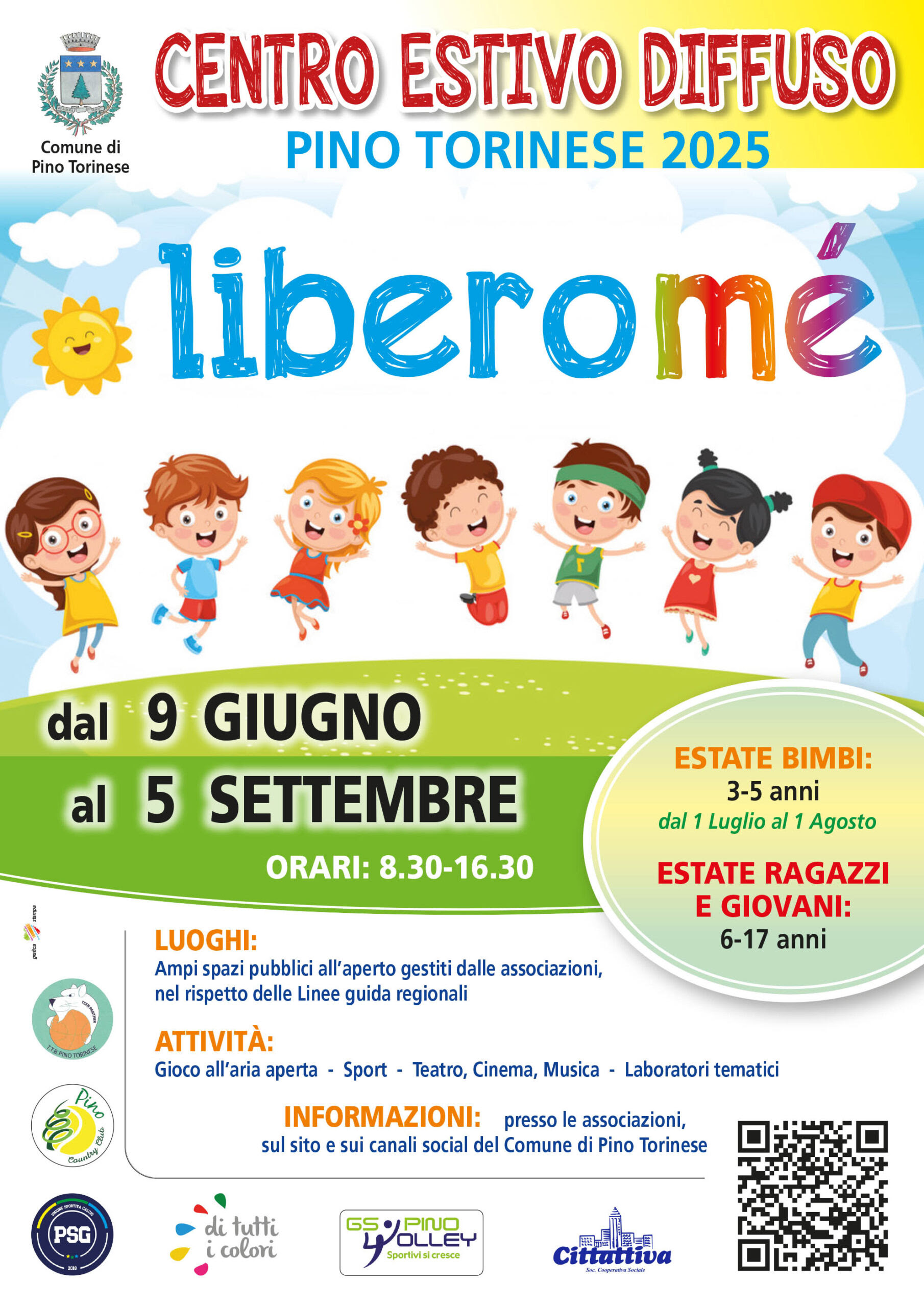 LiberoMe – estate ragazzi del Comune di Pino Torinese