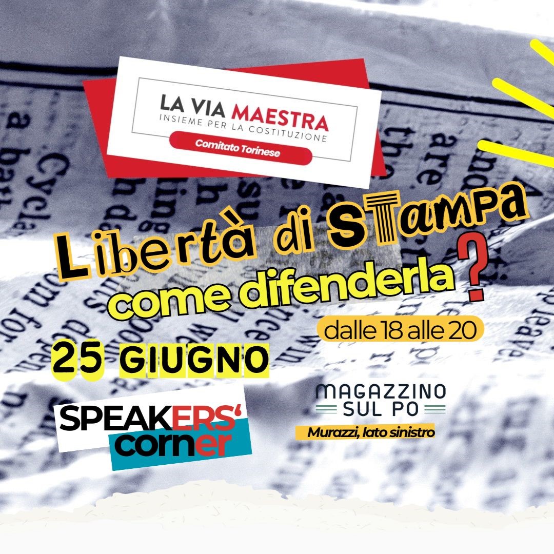 HAPPENING PER LA LIBERTÀ DI STAMPA. COME DIFENDERLA?