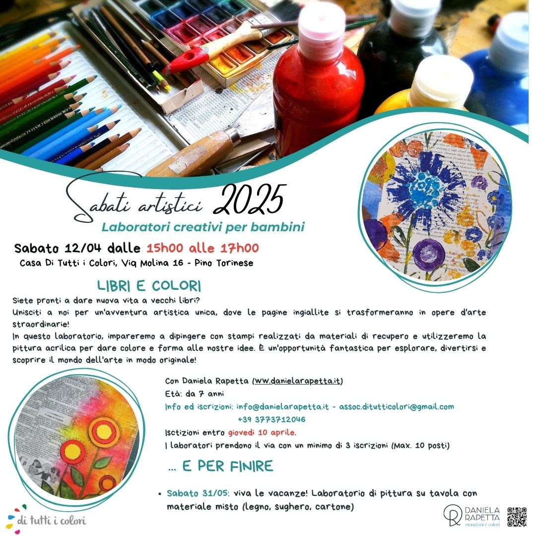 Sabati Artistici 2025 - associazione Di Tutti i Colori
