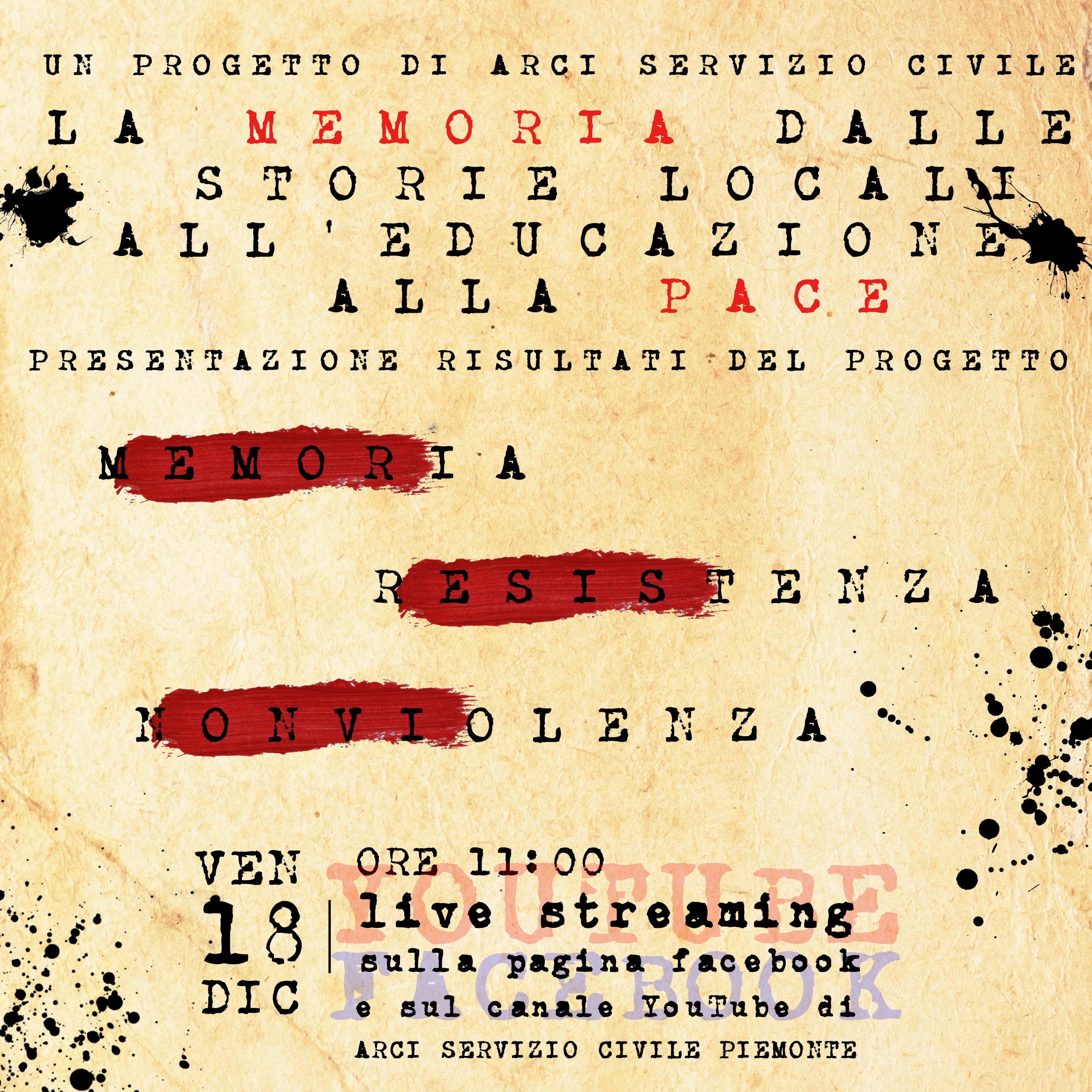 La Memoria dalle Storie Locali all'Educazione alla Pace