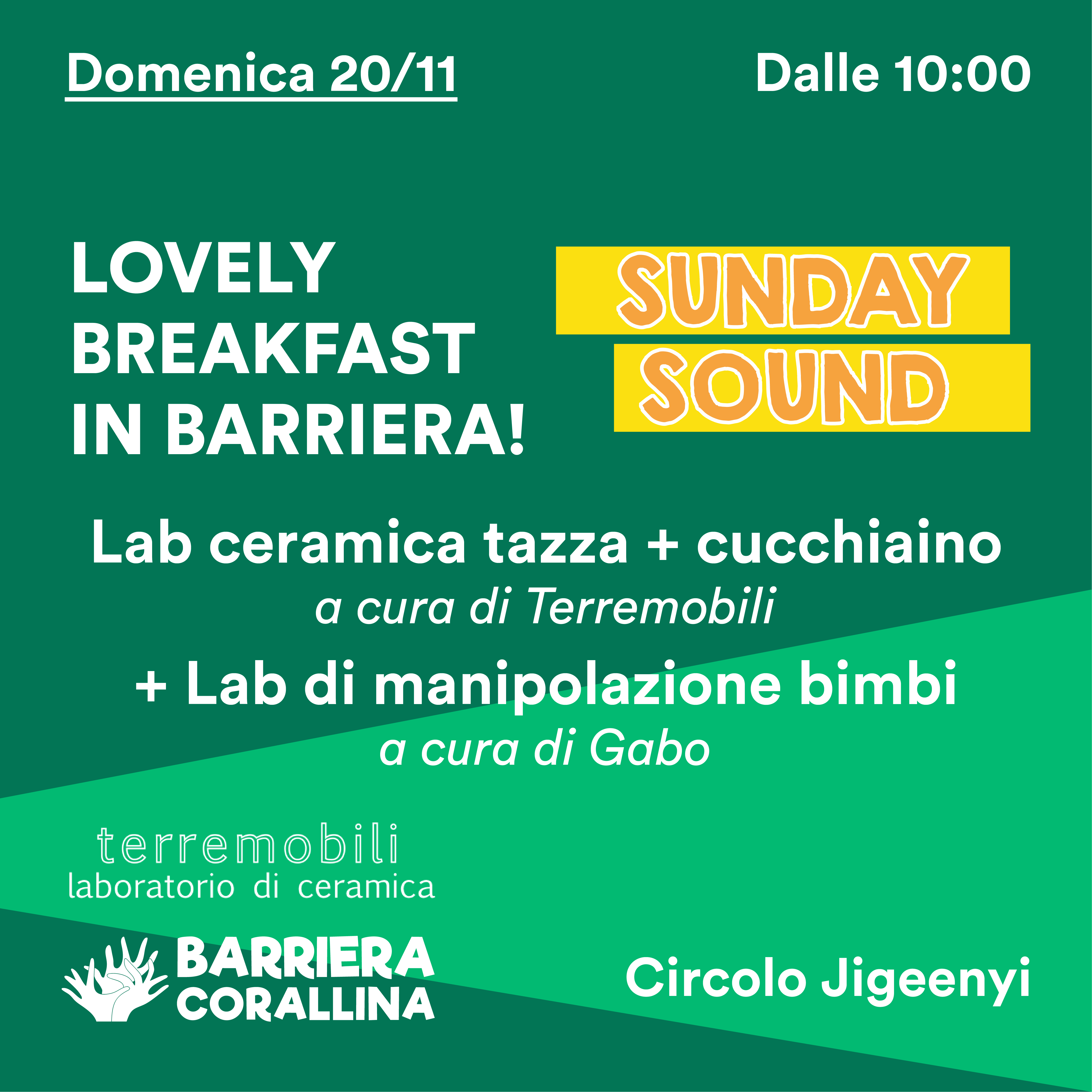 Lovely Breakfast in barriera - laboratori di ceramica