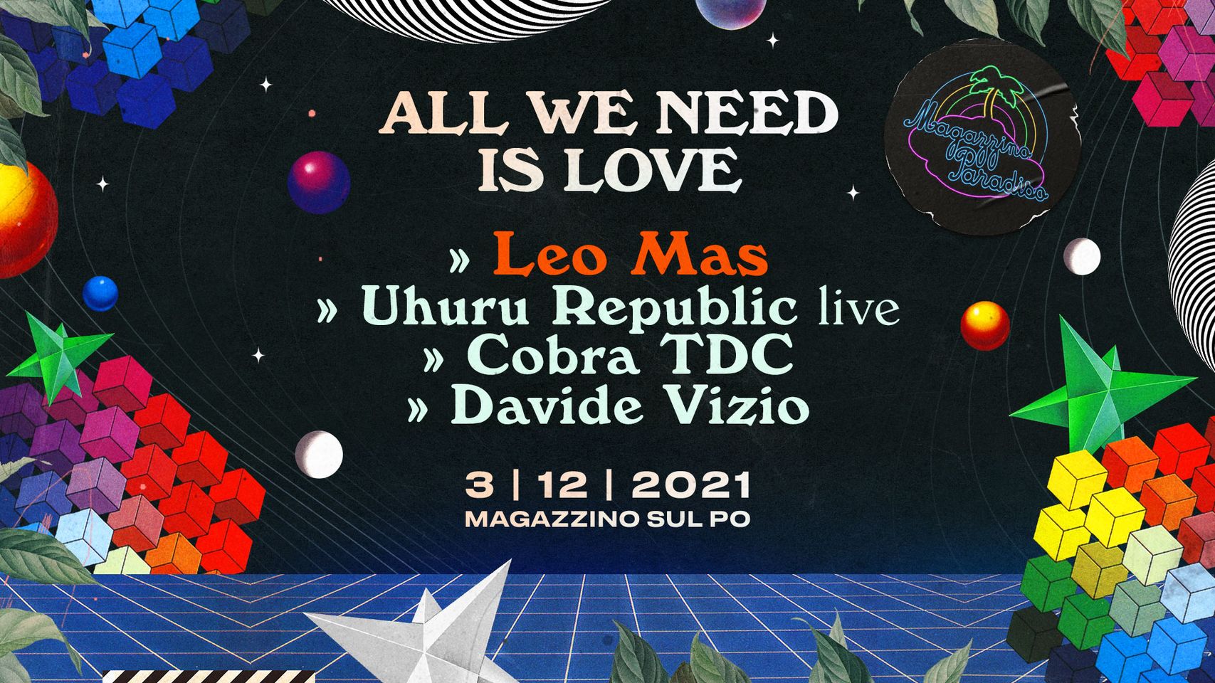 Leo Mas ALL NIGHT LONG / Uhuru Republic LIVE / Cobra TDC, Davide Vizio Dj Set