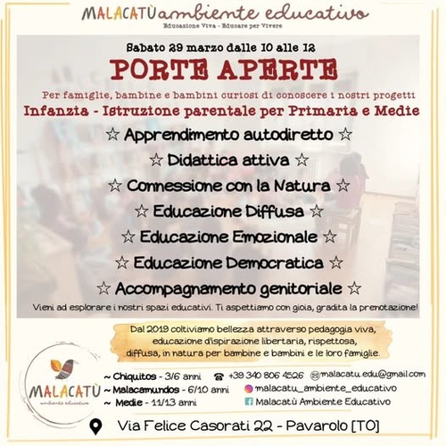 PORTE APERTE- Malacatù - Ambiente Educativo
