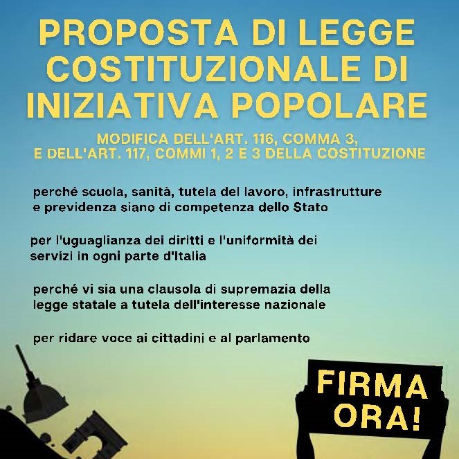 Fermiamo Calderoli e l’autonomia differenziata