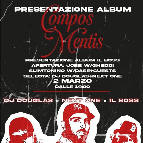 Live with Next One - Presentazione dell'album ''Compos Mentis'' di @aka_ilboss