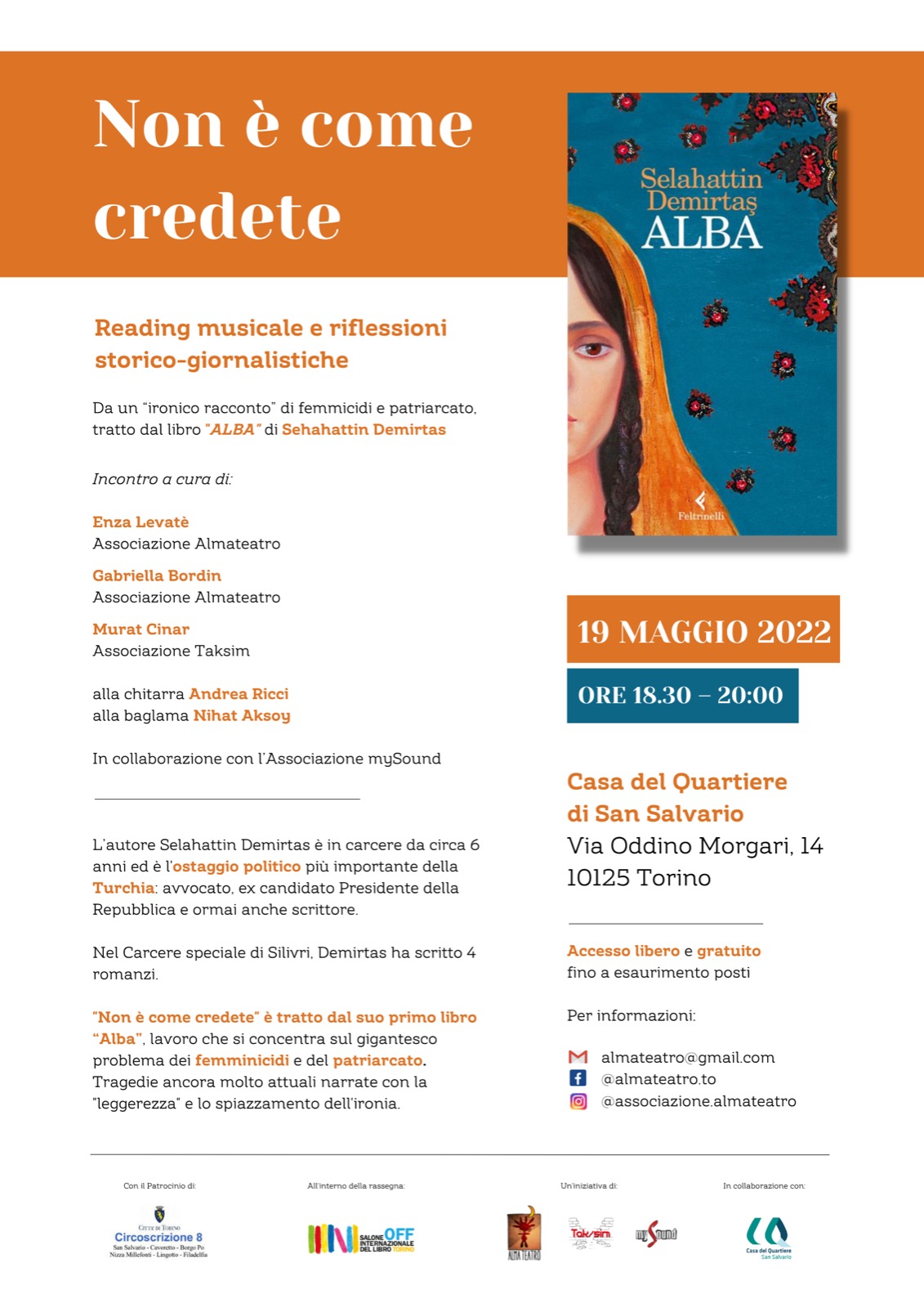 Non è come credete | Salone OFF | Reading musicale e riflessioni storico-giornalistiche